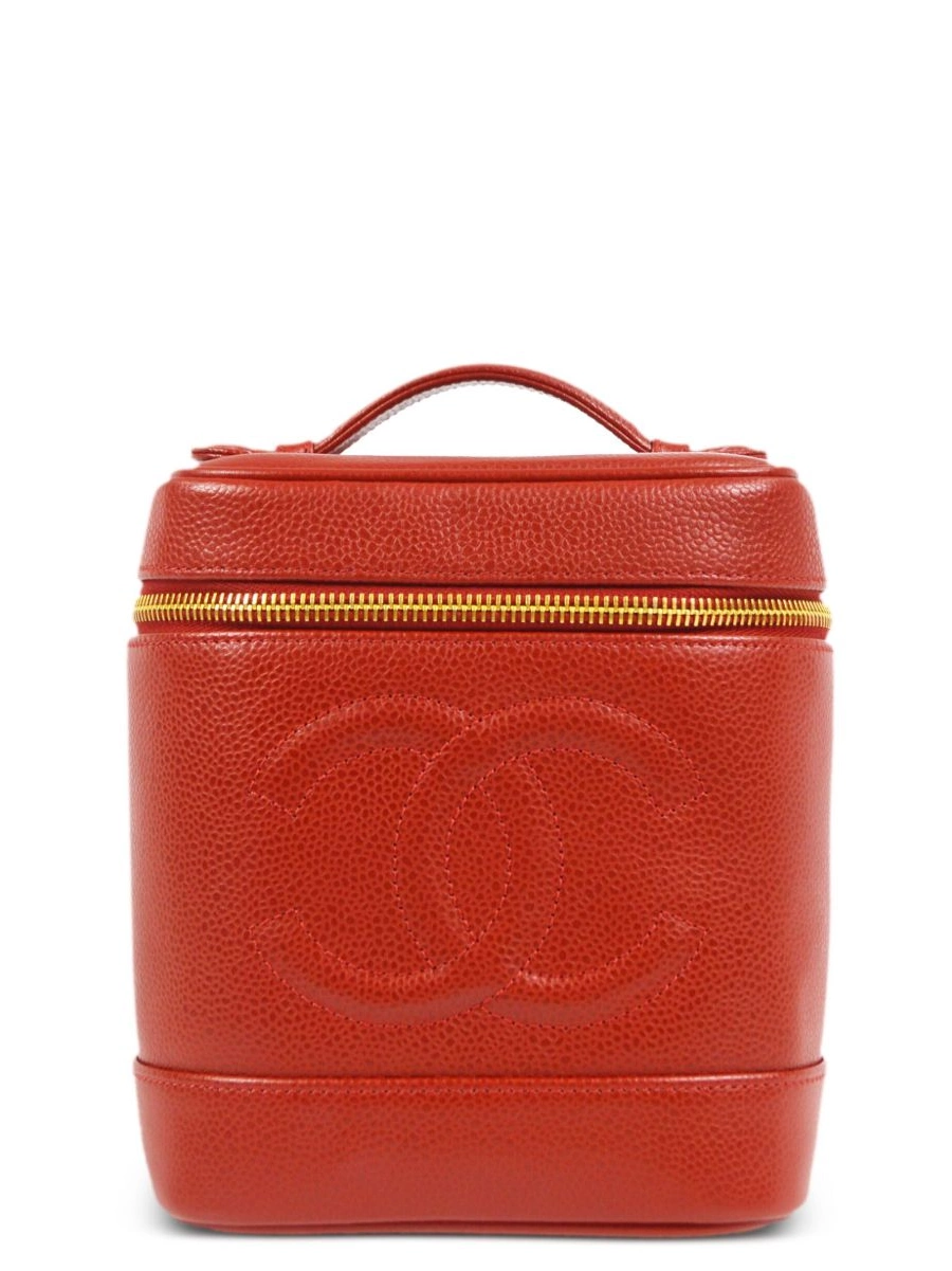 Affordable HOT SALE CC handbag vanity 1995 CHANEL stitch Women 0422
